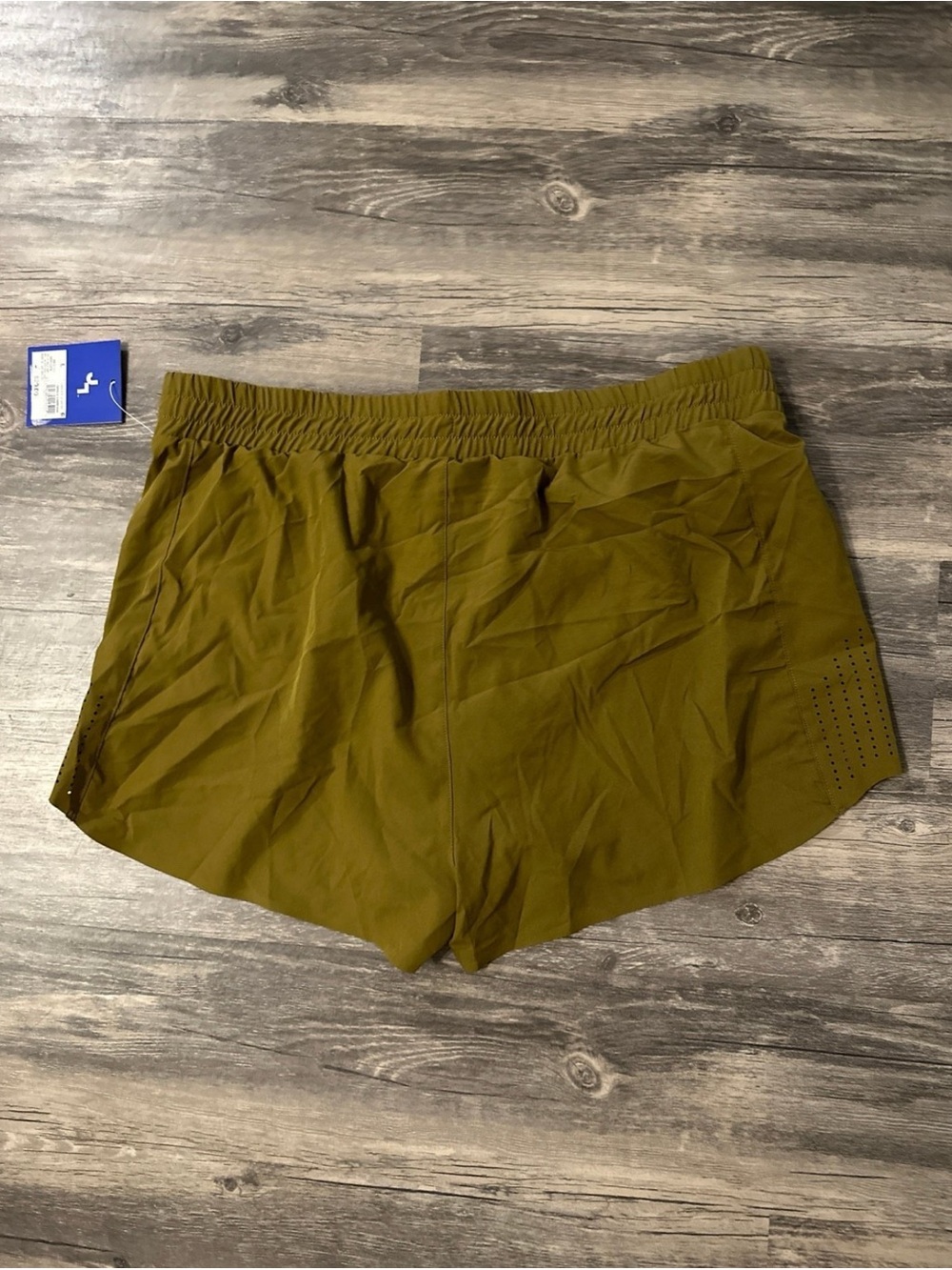 JoyLab Mustard Green High-Rise Athletic Shorts - Picture 7 of 7